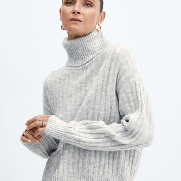 Turtle Neck Cable Sweater - Picture 1 of 6